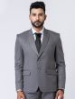 Grey Imported Fabric Designed Mens Suit