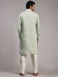 Sage Green Silk Kurta Pyjama For Men