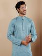 Light Blue Festive Men's Kurta Set