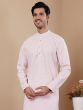 Light Pink Rayon Readymade Kurta Set