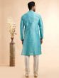 Blue Thread Embroidered Kurta Pyjama