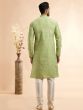 Green Men's Kurta Set With Pyjama