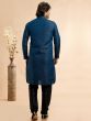 Blue Mirror Augmented Festive Kurta Set