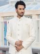 White Thread Embellished Bandhgala Suit