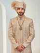 Golden Groom's Layered Embroidered Sherwani Set