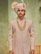 Peach Groom's Wear Wedding Sherwani For Men