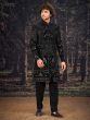 Black Thread Embellished Wedding Sherwani Set