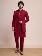 Red Menswear Readymade Kurta Pyjama