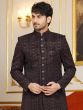 Brown Sequins Augmented Men's Indowestern Set