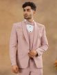 Dusty Pink Sequins Embellished Tuxedo For Men