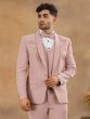 Dusty Pink Sequins Embellished Tuxedo For Men