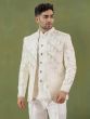 Off White Sequins Enhanced Jodhpuri Set