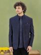 Navy Blue Wedding Wear Men's Bandgala Set