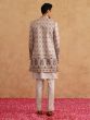 Rosegold Beige Menswear Jacketed Style Indo Western Set