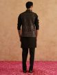 Black Sequins Augmented Men's Kurta Pyjama