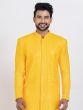 Yellow Readymade Kurta Pyjama For Men