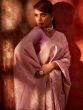 Pink Festive Woven Saree In Art Silk