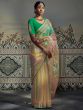 Multicolor Festive Organza Saree With Blouse