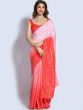 Peach Shaded Saree With Sequins Work