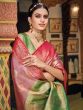 Pink Traditional Wear Silk Weaving Saree