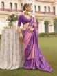 Pink Party Silk Saree In Patola Printed Work