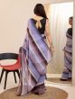 Multicolor Casaul Wear Saree In Linear Digital Print