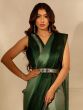 Dark Green Pre-Stitched Shaded Party Wear Saree