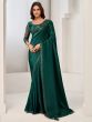 Rama Green Crepe Silk Saree