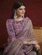 Purple Zari Weaving Saree In Banarasi Silk