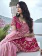 Pink Ombre Shaded Wedding Silk Saree