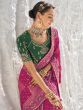 Pink Wedding Georgette Saree In Stone Work