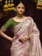 Dusty Pink Stone Augmented Traditional Saree