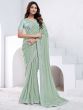 Turquoise Bridesmaid Sarees With Heavy Borders