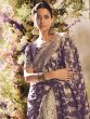 Purple Festive Wear Saree In Mirror Work