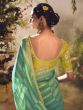 Green Sequins Embroidered Wedding Saree