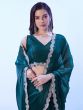 Teal Blue Bridesmaid Sarees With Blouse