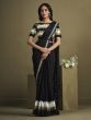 Black Sequins Augmented Readymade Saree