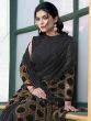 Brown And Black Bridesmaid Sarees In Velvet