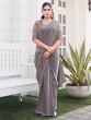 Grey Hand Work Enhanced Bridesmaid Sarees