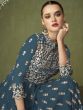 Blue Anarakali Suit With Stone Embroidery