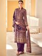 Purple Printed Salwar Kameez With Dupatta