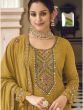 Yellow Embroidered Festive Salwar Kameez