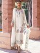 White Embroidered Straight Cut Salwar Kameez