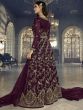 Purple Anarkali Suit With Heavy Zari Embroidery