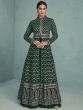 Green Embroidered Jacket Style Salwar Kameez