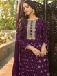 Purple Zari Embroidered Anarkali Salwar Kameez