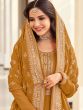 Yellow Long Anarkali Salwar Kameez With Embroidery