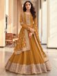 Yellow Long Anarkali Salwar Kameez With Embroidery