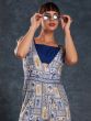 Blue Digital Printed Women's Wear Dress