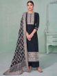 Black Zari Embroidered Palazzo Salwar Kameez